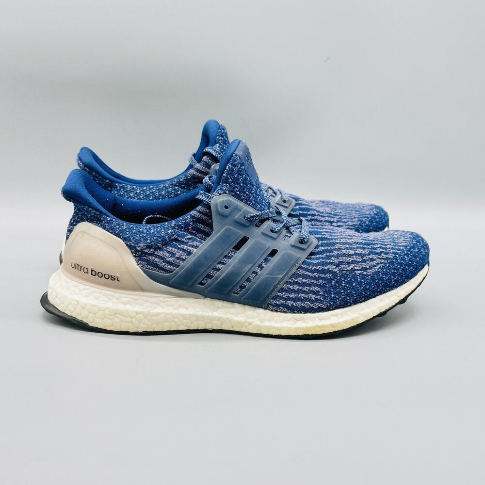 Adidas Shoes Womens 9 Blue Primeknit Ultra Boost 3.0 Running Athletic Sneakers